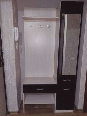 мебель шванер: Шкаф-прихожая, Б/у, С зеркалом, ЛДСП — 1