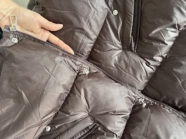 реставрация пуховиков: Утеплённый женский пуховик оверсайз, цвет тёмно‑коричневый. - — 3