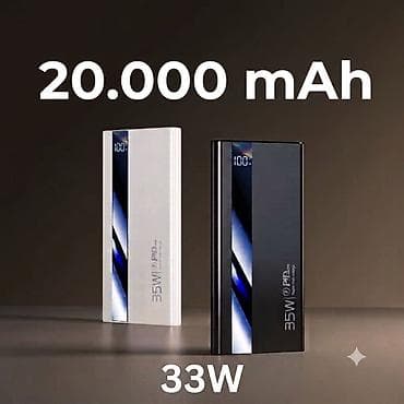 НОВЫЙ повербанк 20000мАч. 33-35вт зарядка КЫРГЫЗСТАН доставка 350 сом — 1