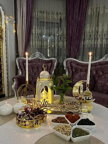 мусульманский одежды: Декор для Рамадана и Ид: золото/белый - Набор праздничного декора в — 7