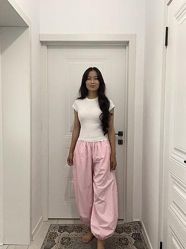 под банан: Брюки Бананы, Лето, Хлопок, Стандарт — 2