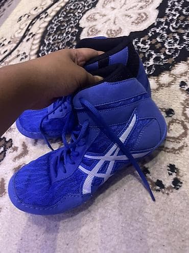 борцовки tiger: Кроссовки (борцовки) ASICS, синие Размер обуви 39 - Тип: спортивная — 2