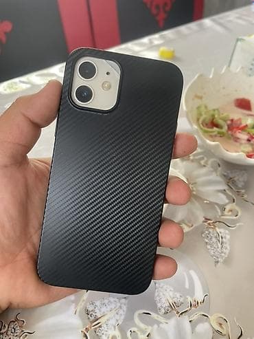 iphone tel: IPhone 12, Б/у, 128 ГБ, Белый, Чехол, 100 % — 9
