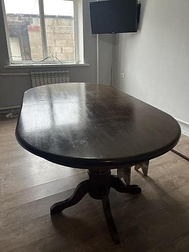 Раскройные столы: Стол трансформер Для кухни, Раскладной стол, Длина, см: 210см/250см см, цвет - Коричневый — 1