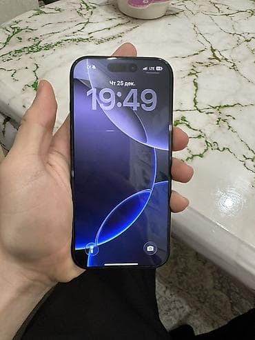 Уюлдук телефондор жана аксессуарлар: IPhone 16 Pro, Колдонулган, 256 ГБ, Black Titanium, 89 % — 1