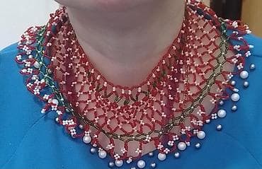 женское одежда: Продаю Бисерные воротнички и украшения ручной работы - Ажурные — 3