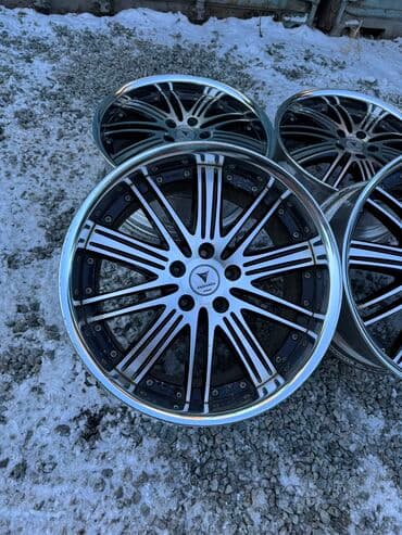 racing: Литые Диски R 19 Work, Комплект, отверстий - 5, Б/у — 9