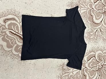 накидка на купальник: Базовый черный рашгард - Цвет: глубокий чёрный - Крой: прямой — 1