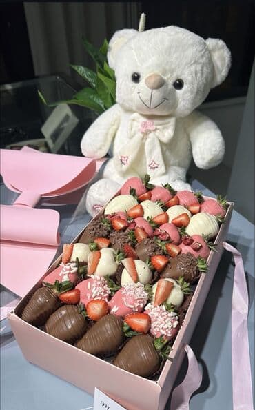 одежда охрана: Подарочный набор «Клубника и фрукты в шоколаде» 6 штук 500 сом 9 штук — 8