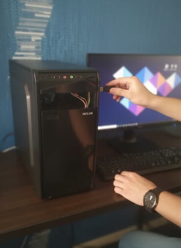 Корпус ПК, Delux, цвет - Черный