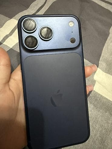 IPhone 17 Pro Max, Колдонулган, 256 ГБ, Көк, Куту, 100 % — 1