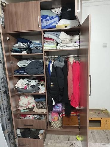 пленка на зеркало: Шифоньер, шкаф для одежды, Б/у, Прямой, ЛДСП — 2