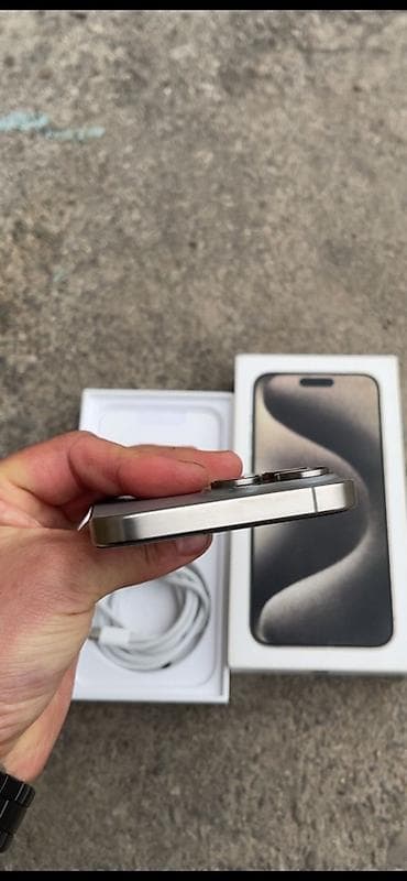 redmi t11: IPhone 15 Pro Max, Б/у, 256 ГБ, Natural Titanium, Кабель, Коробка, 88 % — 4