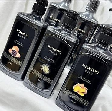 калыб: 🧄 Кара сарымсак, туя жана имбирь кошулган шампундар (900 мл) — баш — 1