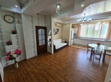 2 х комнатную квартиру по суточно в 8 мкр: 2 комнаты, Собственник, С мебелью полностью — 7