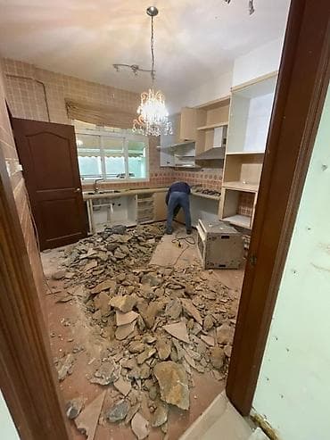 full construction: Разбор полов, Демонтаж крыш, Демонтаж кафеля | Железобетонная стена, Гипсокартонная стена, Снос перегородки | Снятие подвесных потолков | Демонтаж ковролина, Демонтаж линолеума, Демонтаж плинтуса | Крыша из шифера, Металлочерепичная кровля, Мягкая кровля 3-5 лет опыта — 4