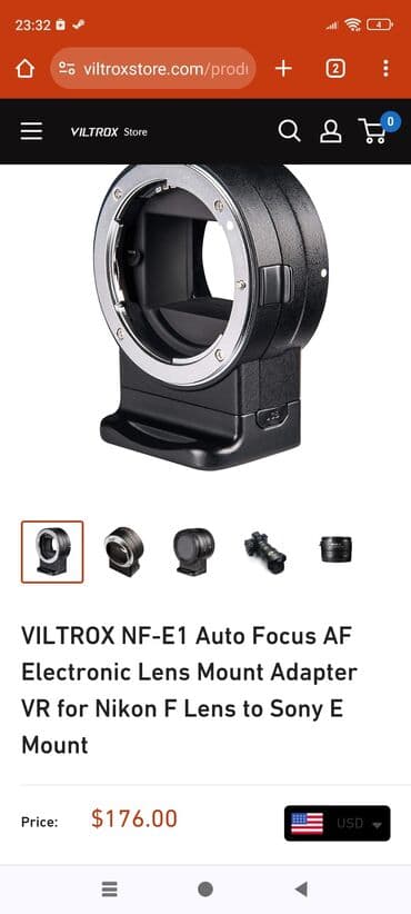 адаптер оригинал: Переходник адаптер с Nikon F на Sony E. Оригинал, в идеальном — 3