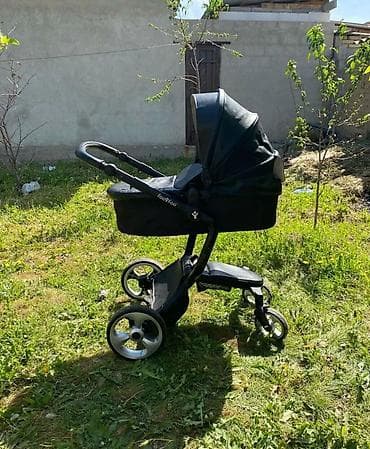 детские коляски 2 в 1: Коляска, цвет - Черный — 8