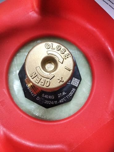 open: Композитный газовый баллон 27,4 л (NETT WT: 13 kg) с вентилем под — 3