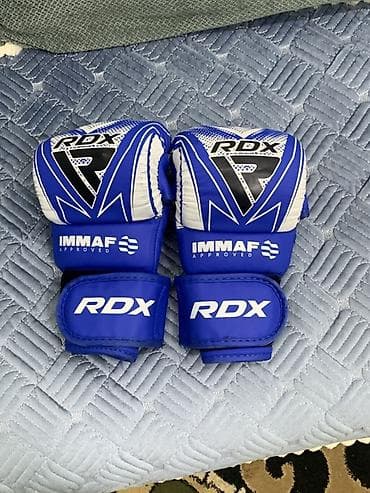 мужские обувь: Перчатки для ММА RDX (синие)из чемпионата мираиммаф абу даби - — 3