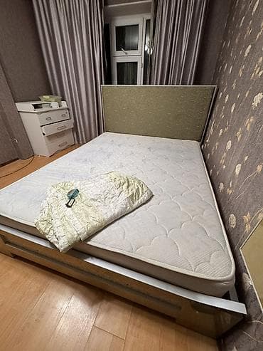Эмерек гарнитурлары: Спальный гарнитур в современном стиле Состав комплекта: - Кровать — 1