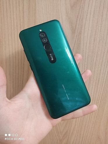 Redmi, Redmi 8, Б/у, 64 ГБ, цвет - Зеленый, 2 SIM — 1