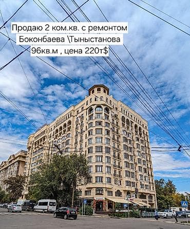 2 комнаты, 96 м², Элитка, 10 этаж, Евроремонт