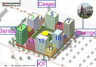 Продажа квартир: 2 комнаты, 60 м², Элитка, 6 этаж — 3