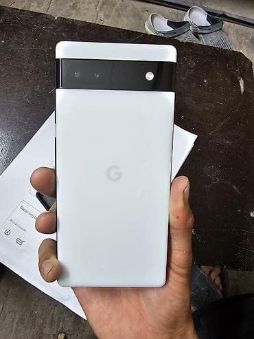 galaxy s20 plus: Google Pixel 6A, Б/у, 128 ГБ, цвет - Белый, 1 SIM, eSIM — 6