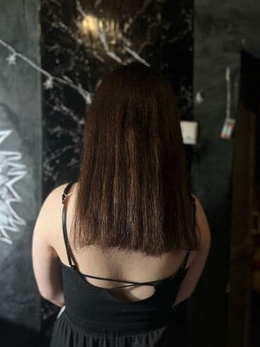 кресло барбер: #наращивание волос #на капсулах #наращивание волос На дому — 8