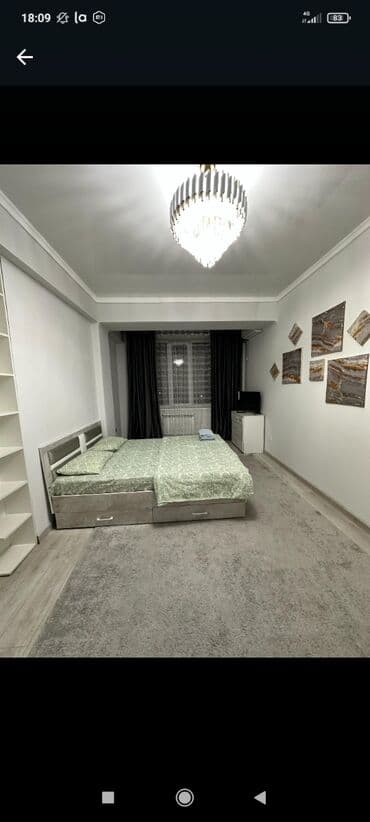 бишкек суточная квартира: 1 комната, Душевая кабина, Постельное белье, Кондиционер — 4