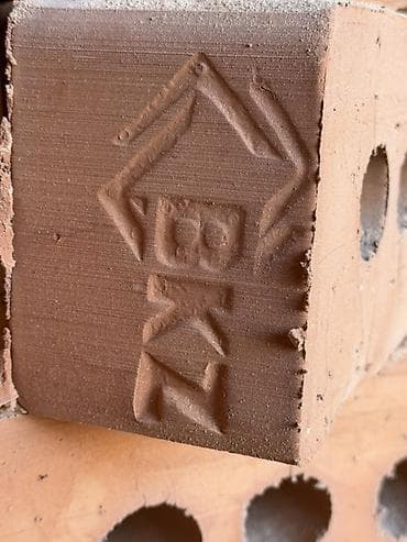 Пустотелый, дырчатый, Жженый кирпич, Полублок, 250×120×90