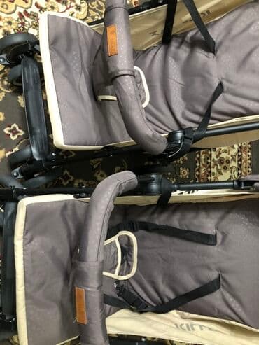 детскую коляску цвет черный: Коляска, цвет - Коричневый, Новый — 3