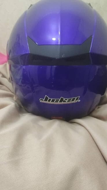 обмен на мото: Полноразмерный мотоциклетный шлем Jiekai, фиолетовый. - Тип: интеграл — 2