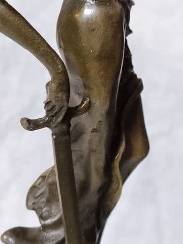 бронзовые подсвечники антиквариат: БРОНЗОВАЯ статуэтка ДРЕВНЕГРЕЧЕСКАЯ БОГИНЯ ПРОВОСУДИЯ ФОМИДА — 6