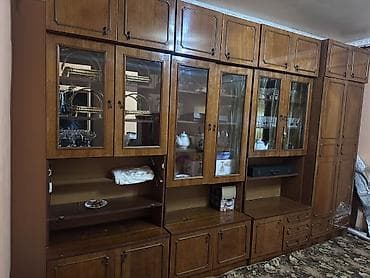 Стенка-шкаф, Тип стенки-шкафа: Модульная, Для зала, Особенности: С отделением под телевизор