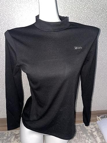 Мужская обувь: Лонгслив, цвет - Черный, Стандарт — 2