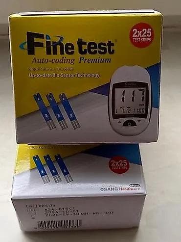 акку чек: Тест‑полоски FineTest Auto‑coding Premium для глюкометров. Основные — 1