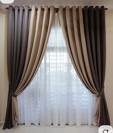 платье мама и дочь: Комплект штор, С тюлем в комплекте, Готовое изделие, Для спальни — 1