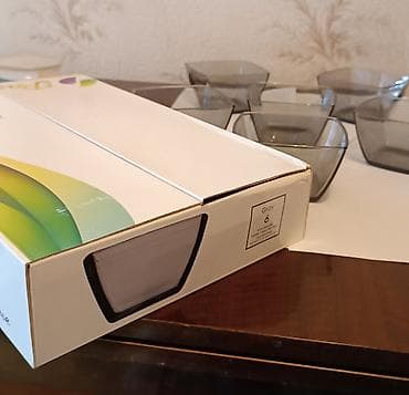 Посуда: Набор стеклянных пиал Pasabahce - Серия: Bistro (указано на коробке) — 4