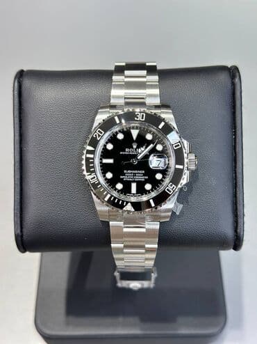 часы новые почти: Rolex Submariner. Швейцарский механизм Swiss ETA Cal.3135. Часы — 1
