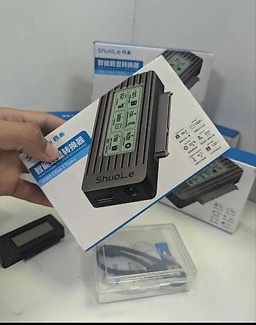 Адаптер-конвертер Shuole SLU-32SC-1 для SATA HDD/SSD с дисплеем -