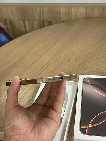poco 1: IPhone 16 Pro Max, Б/у, 256 ГБ, Золотой, Коробка, 91 % — 7