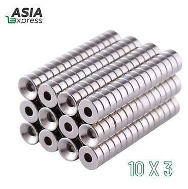 2t.moto: Сильный неодимовый магнит с зенковкой N35, 10 х 3 мм, Круглый at lalafo.kg 2t.moto: Сильный неодимовый магнит с зенковкой N35, 10 х 3 мм, Круглый