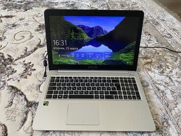 арзан ноутбуктар: Ноутбук, Asus, 8 ГБ ОЭТ, Intel Core i7, 15.6 ", Колдонулган, Жумуш, окуу үчүн, эс тутум SSD — 1