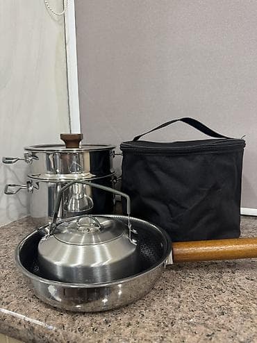 Набор походной посуды BUERK для готовки на природе и дома, материал —