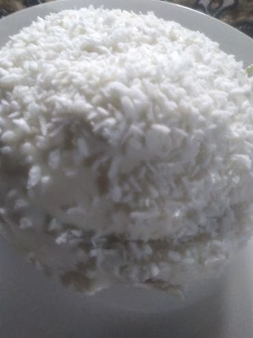 Домашний торт с кокосовой стружкой - Нежный белый торт, полностью