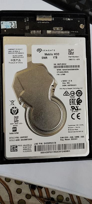 Накопитель для ПК, Seagate, HDD, 1 ТБ, 2.5", Для ПК