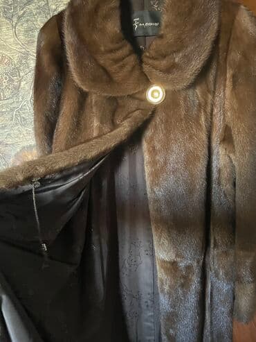 шуба кроликовая: Шуба новая. Цвет темный орех,мех Американка ) Размер 52/54 — 5