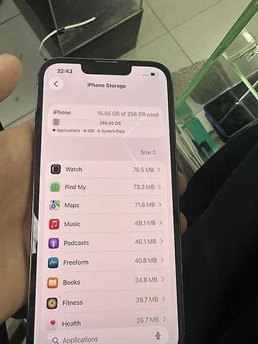 iphone 13 про: IPhone 13 Pro Max, Б/у, 256 ГБ, Графит, 90 % — 2